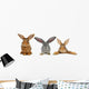 Brown Rabbit Wall Decal