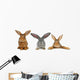Brown Rabbit Wall Decal