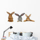 Brown Rabbit Wall Decal