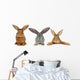 Brown Rabbit Wall Decal
