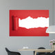 Torn Red Paper Wall Decal