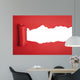 Torn Red Paper Wall Decal