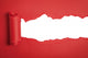 Torn Red Paper Wall Decal