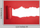 Torn Red Paper Wall Decal