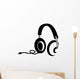 Headphones Wall Decal