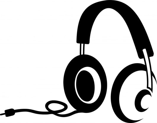 Headphones Wall Decal