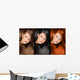 Collage Beautiful Young Woman Wall Decal