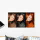 Collage Beautiful Young Woman Wall Decal