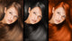 Collage Beautiful Young Woman Wall Decal