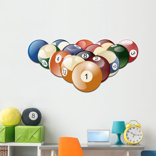 Billiard Balls Wall Decal