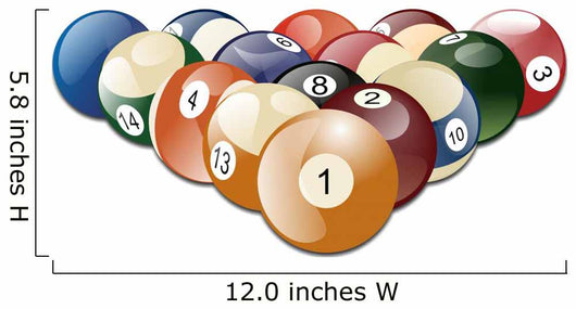 Billiard Balls Wall Decal