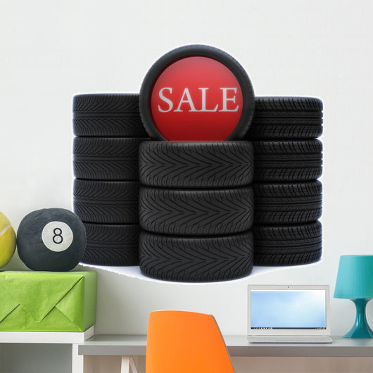 Tires Sale Automobile Tires Wall Decal