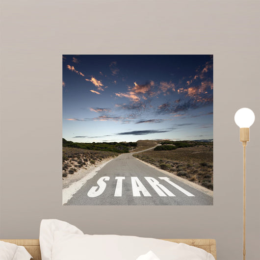 Start Straight for Sun Wall Decal