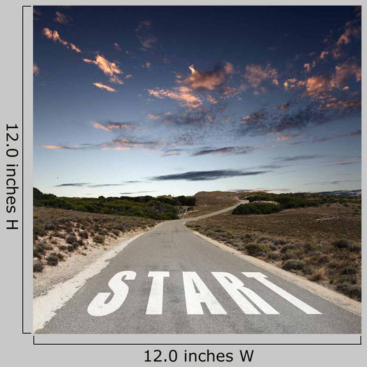 Start Straight for Sun Wall Decal