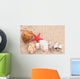 Seashells and Starfish Sand Wall Decal