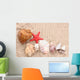 Seashells and Starfish Sand Wall Decal