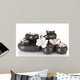 Black Spa Stones Wall Decal