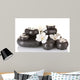 Black Spa Stones Wall Decal