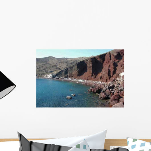 Red Beach Wall Decal