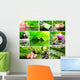 Green Spa Collage Wall Decal