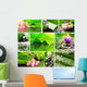 Green Spa Collage Wall Decal