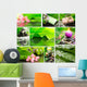 Green Spa Collage Wall Decal