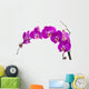 Purple Orchid Stem Wall Decal