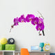 Purple Orchid Stem Wall Decal