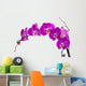 Purple Orchid Stem Wall Decal