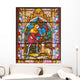 Lost Sheep Stained Glass Wall Decal
