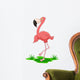 Cute Flamingo Cartoon Wall Decal