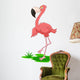 Cute Flamingo Cartoon Wall Decal