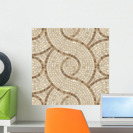 Swirling Marble-stone Mosaic Texture Wall Decal