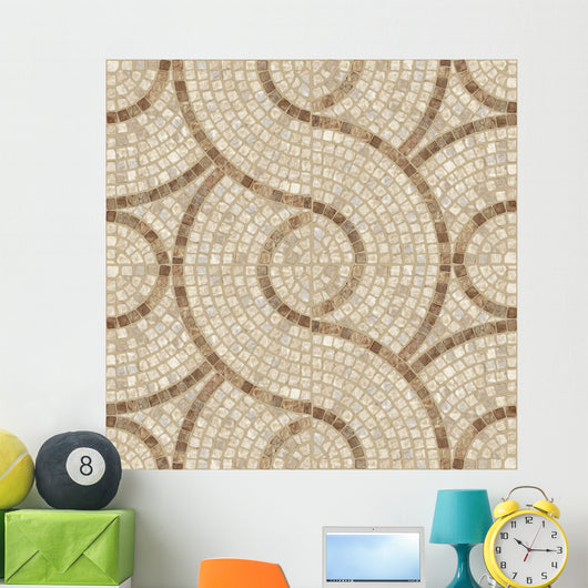 Swirling Marble-stone Mosaic Texture Wall Decal