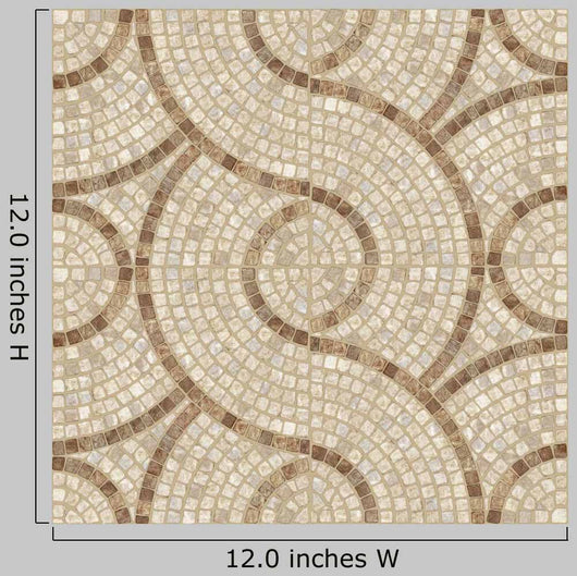 Swirling Marble-stone Mosaic Texture Wall Decal