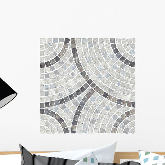 White Marble-stone Mosaic Texture Wall Decal
