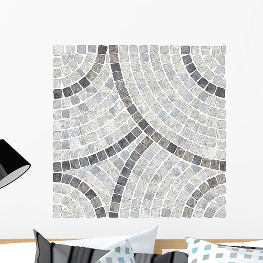White Marble-stone Mosaic Texture Wall Decal