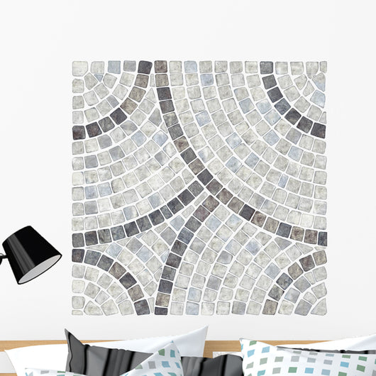 White Marble-stone Mosaic Texture Wall Decal