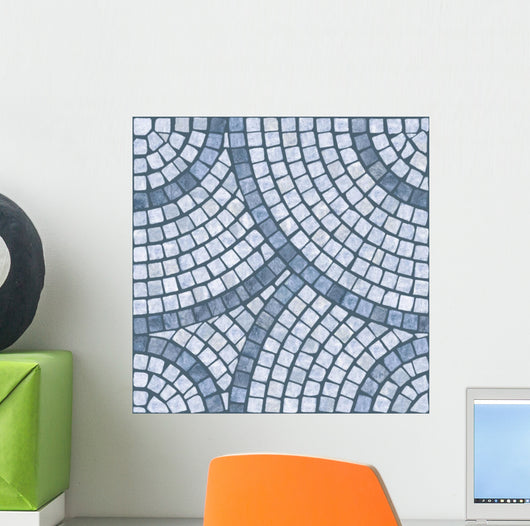 Blue Marble-stone Mosaic Texture Wall Decal