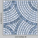 Blue Marble-stone Mosaic Texture Wall Decal