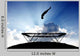Silhouette Gymnast Trampoline Sunset Wall Decal