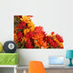 Autumn Flowers Placed Pattern Wall Decal