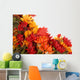 Autumn Flowers Placed Pattern Wall Decal