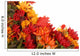 Autumn Flowers Placed Pattern Wall Decal