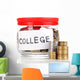 Glass Bank for Tips Wall Decal