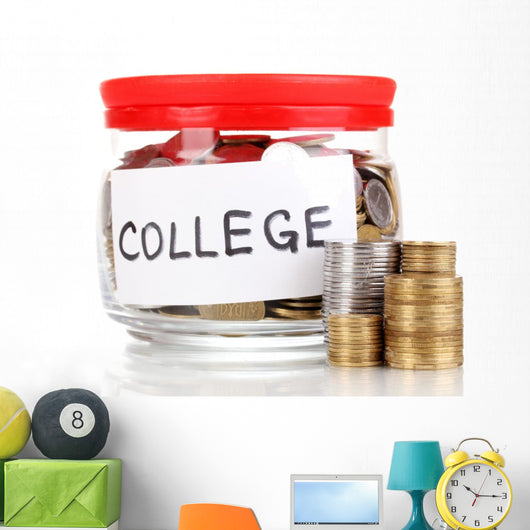 Glass Bank for Tips Wall Decal