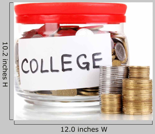 Glass Bank for Tips Wall Decal