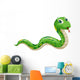 Hissing Cartoon Snake Wall Decal