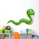Hissing Cartoon Snake Wall Decal