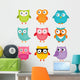 Owls Set Wall Decal